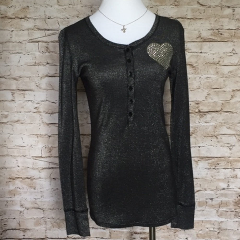 *SOLD PINK by Victorias Secret metallic-look  top